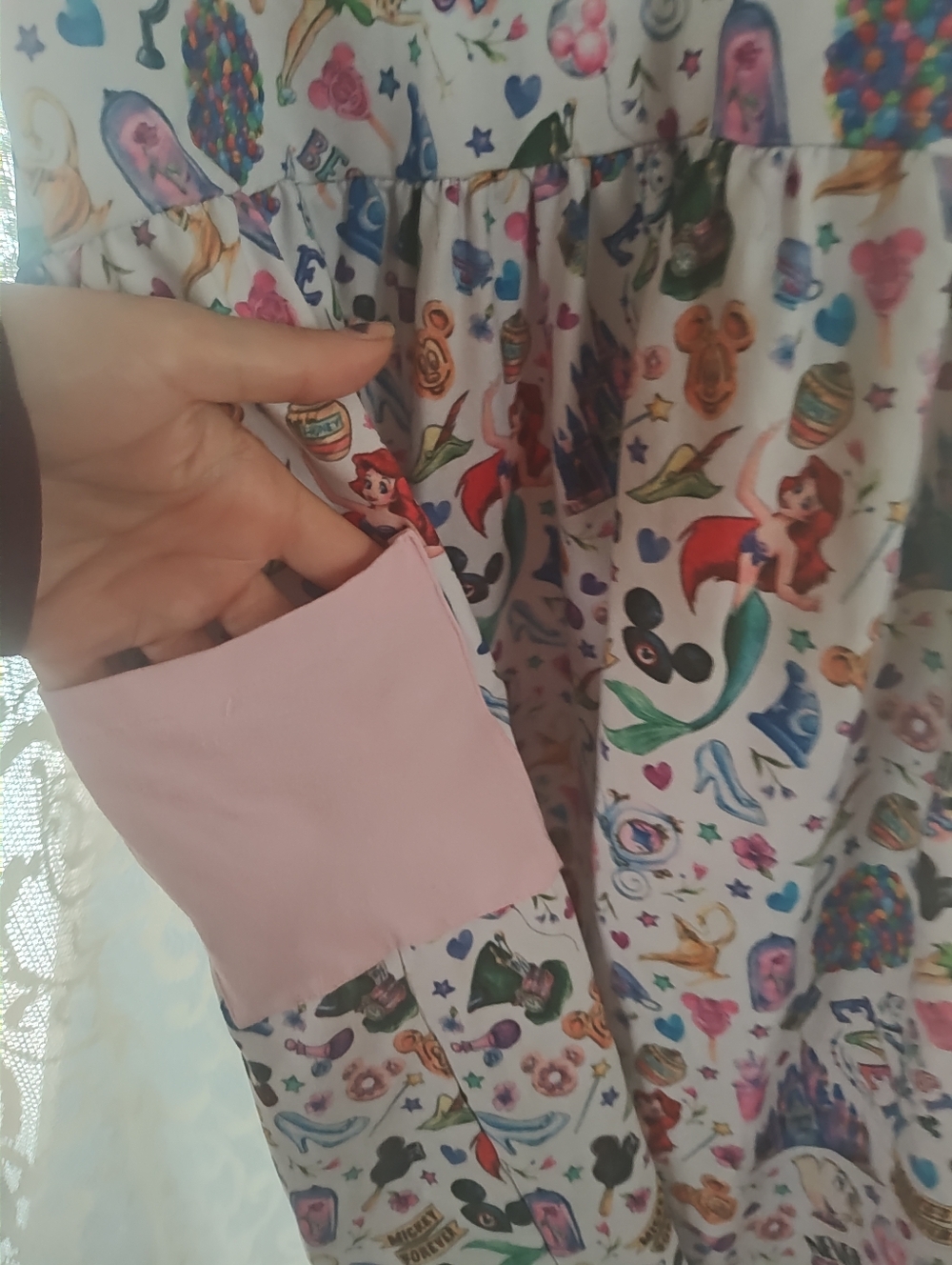 Disney Print Sleeveless Dress - Picture 3 of 5
